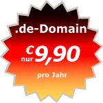de-Domains f�r nur &euro;9,90 registrieren